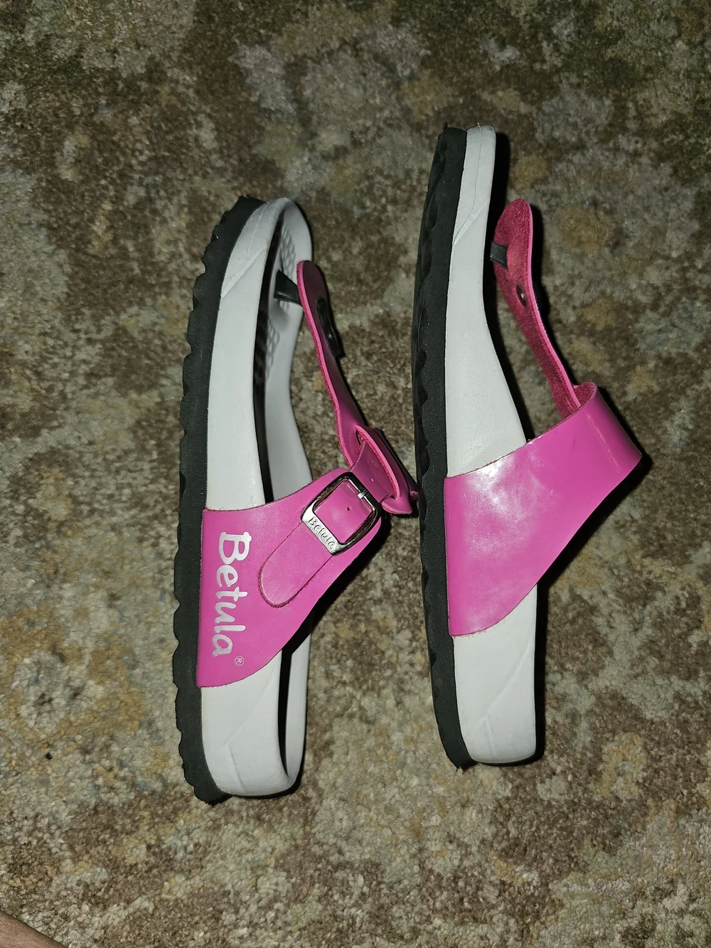 Betula Women's Pink Comfort Toe-Post Sandals